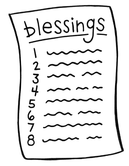Blessing list handdrawn